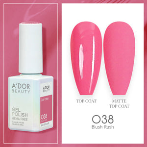A'DOR HEMA-Free Gel Polish - 038 - Blush Rush - 0.6 oz
