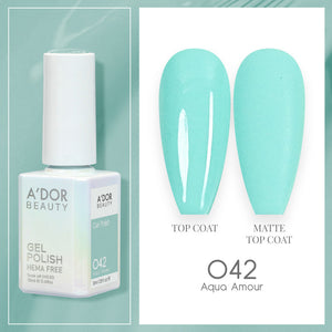 A'DOR HEMA-Free Gel Polish - 042 - Aqua Amour - 0.6 oz