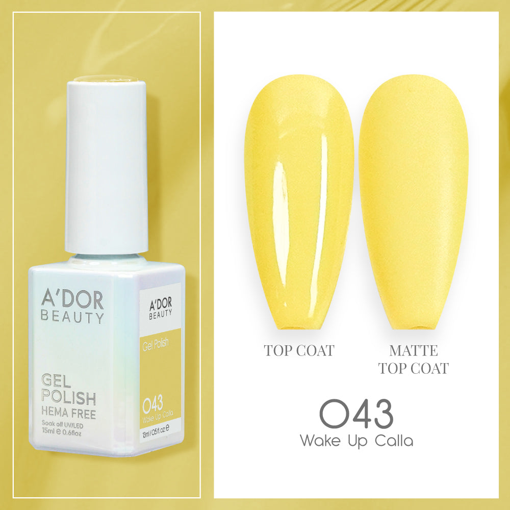 A'DOR HEMA-Free Gel Polish - 043 - Wake Up Calla - 0.6 oz