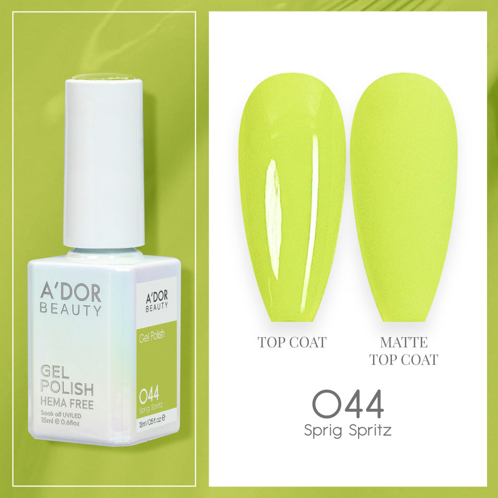 A'DOR HEMA-Free Gel Polish - 044 - Sprig Spritz - 0.6 oz