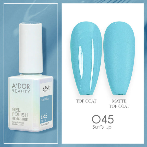 A'DOR HEMA-Free Gel Polish - 045 - Surf's Up - 0.6 oz
