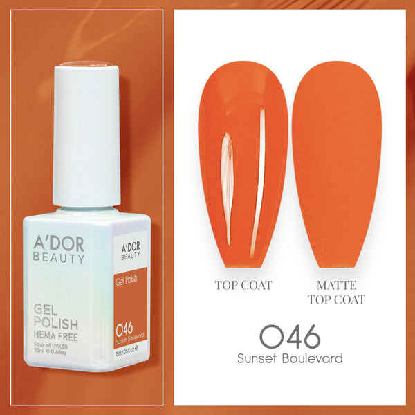 A'DOR HEMA-Free Gel Polish - 046 - Sunset Boulevard - 0.6 oz