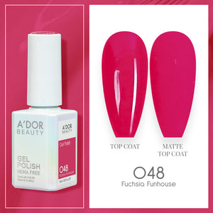A'DOR HEMA-Free Gel Polish - 048 - Fuchsia Funhouse - 0.6 oz