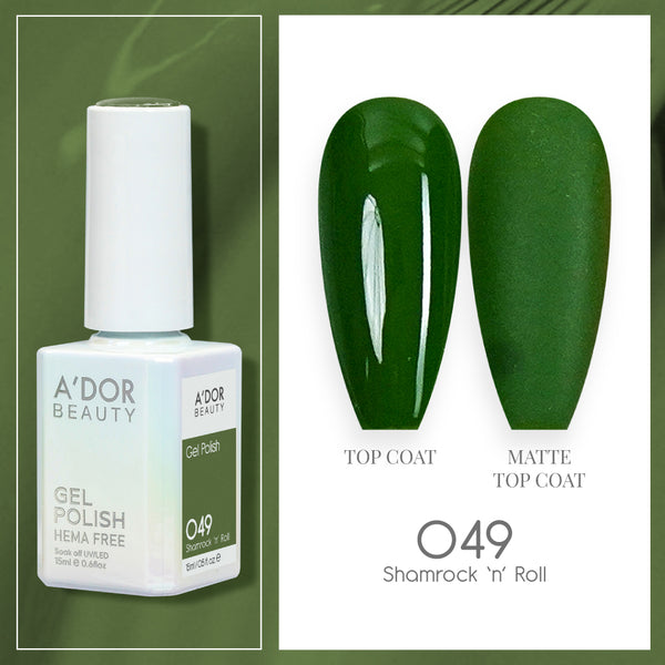 A'DOR HEMA-Free Gel Polish - 049 - Shamrock 'n' Roll - 0.6 oz