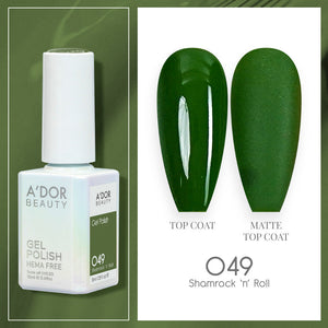 A'DOR HEMA-Free Gel Polish -  049 - Shamrock 'n' Roll - 0.6 oz