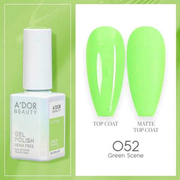 A'DOR HEMA-Free Gel Polish - 052 - Green Scene - 0.6 oz