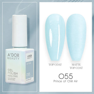 A'DOR HEMA-Free Gel Polish -  055 - Prince Of Chill Air - 0.6 oz