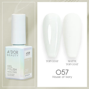 A'DOR HEMA-Free Gel Polish - 057 - House Of Ivory - 0.6 oz