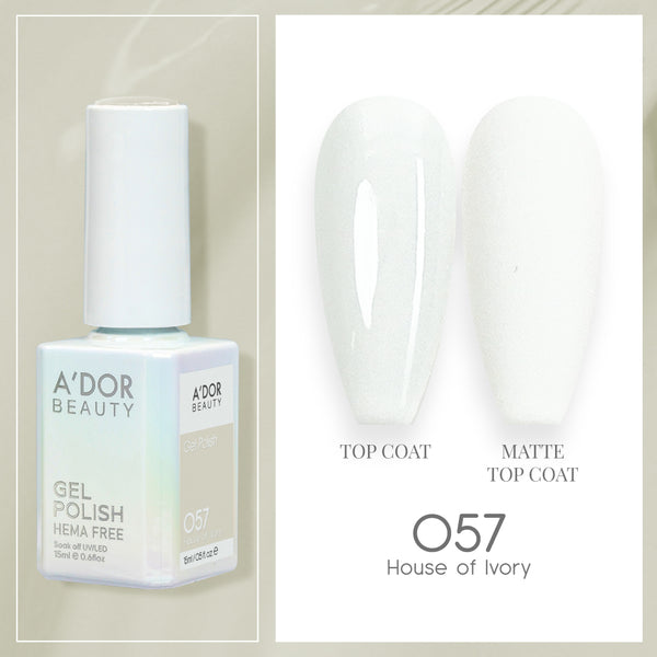 A'DOR HEMA-Free Gel Polish - 057 - House Of Ivory - 0.6 oz