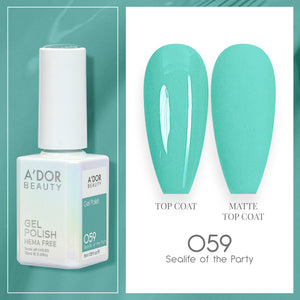 A'DOR HEMA-Free Gel Polish - 059 - Sealife of the Party - 0.6 oz