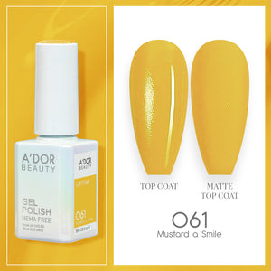 A'DOR HEMA-Free Gel Polish - 061 - Mustard a Smile - 0.6 oz