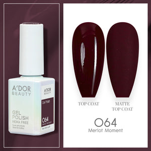 A'DOR HEMA-Free Gel Polish - 064 - Merlot Moment - 0.6 oz