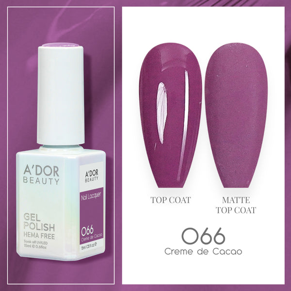 A'DOR HEMA-Free Gel Polish - 066 - Cream de Cacao - 0.6 oz