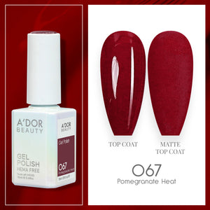 A'DOR HEMA-Free Gel Polish - 067 - Pomegrante Heat - 0.6 oz