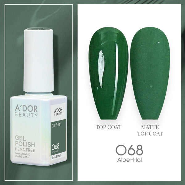A'DOR HEMA-Free Gel Polish - 068 - Aloe - Ha! - 0.6 oz