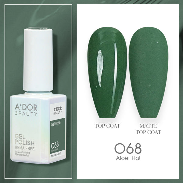 A'DOR HEMA-Free Gel Polish - 068 - Aloe - Ha! - 0.6 oz