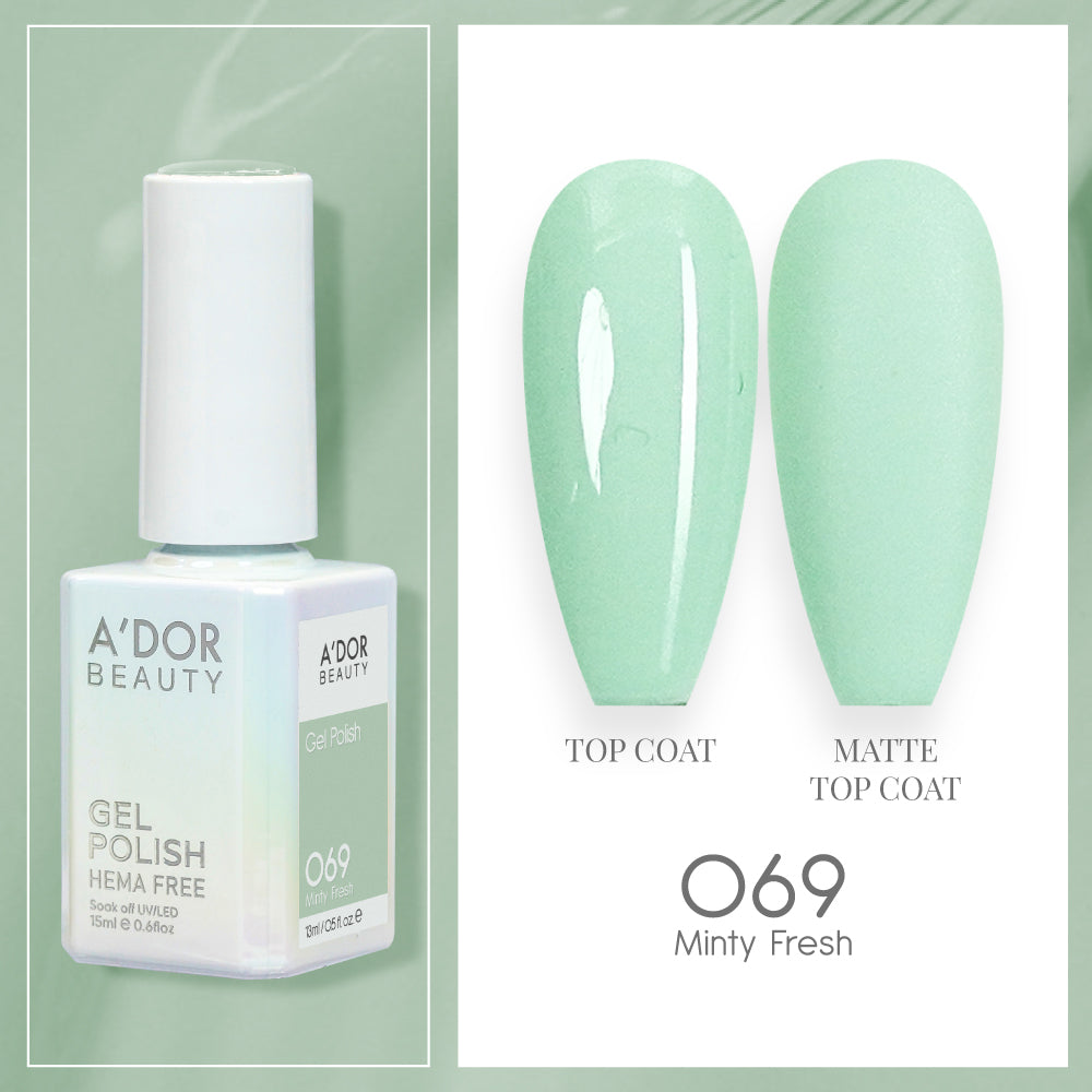 A'DOR HEMA-Free Gel Polish -  069 - Minty Fresh - 0.6 oz