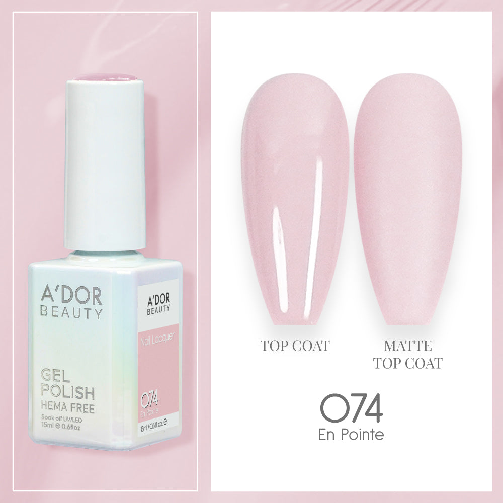 A'DOR HEMA-Free Gel Polish - 074 - En Pointe - 0.6 oz