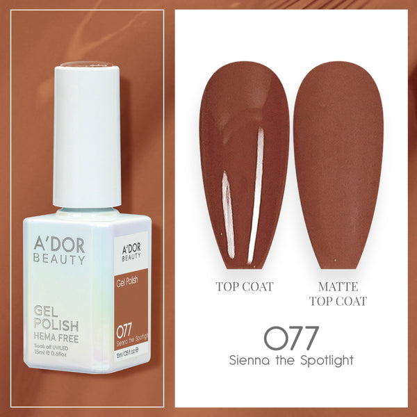 A'DOR HEMA-Free Gel Polish - 077 - Siena the Spotlight - 0.6 oz
