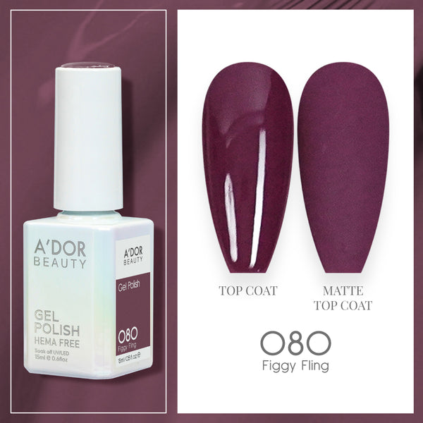 A'DOR HEMA-Free Gel Polish - 080 - Figgy Fling - 0.6 oz