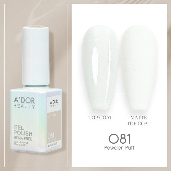 A'DOR HEMA-Free Gel Polish - 081 - Powder Puff - 0.6 oz