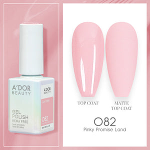 A'DOR HEMA-Free Gel Polish - 082 - Pinky Promise Land - 0.6 oz