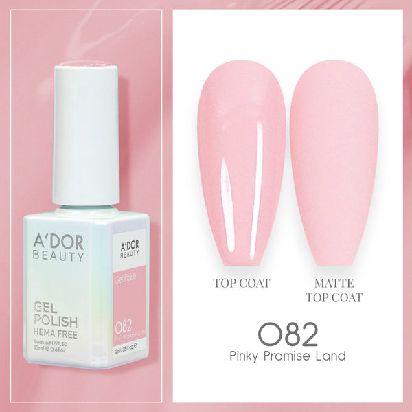 A'DOR HEMA-Free Gel Polish - 082 - Pinky Promise Land - 0.6 oz
