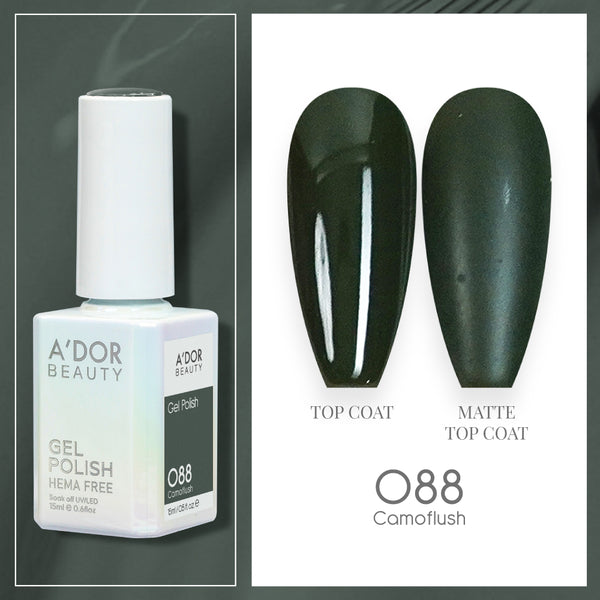 A'DOR HEMA-Free Gel Polish - 088 - Camoflush - 0.6 oz