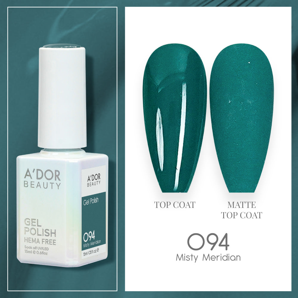 A'DOR HEMA-Free Gel Polish - 094 - Misty Meridian - 0.6 oz