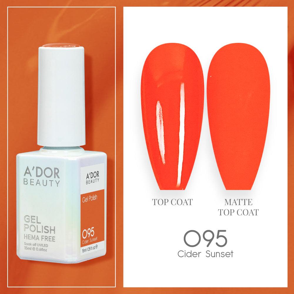 A'DOR HEMA-Free Gel Polish - 095 - Cider Sunset - 0.6 oz