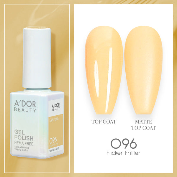A'DOR HEMA-Free Gel Polish - 096 - Flicker Fritter - 0.6 oz