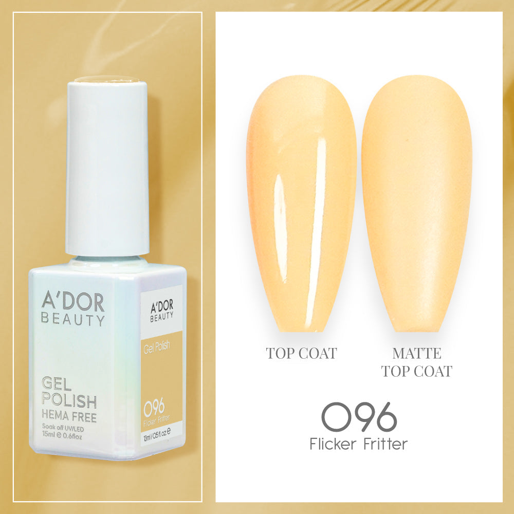 A'DOR HEMA-Free Gel Polish - 096 - Flicker Fritter - 0.6 oz