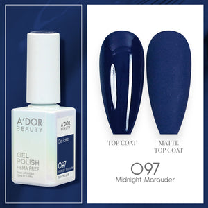 A'DOR HEMA-Free Gel Polish - 097 - Midnight Marauder - 0.6 oz