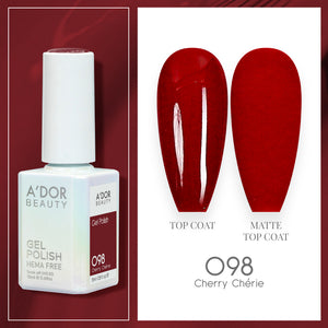 A'DOR HEMA-Free Gel Polish - 098 - Cherry Cherie - 0.6 oz