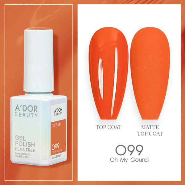 A'DOR HEMA-Free Gel Polish - 099 - Oh My Gourd - 0.6 oz