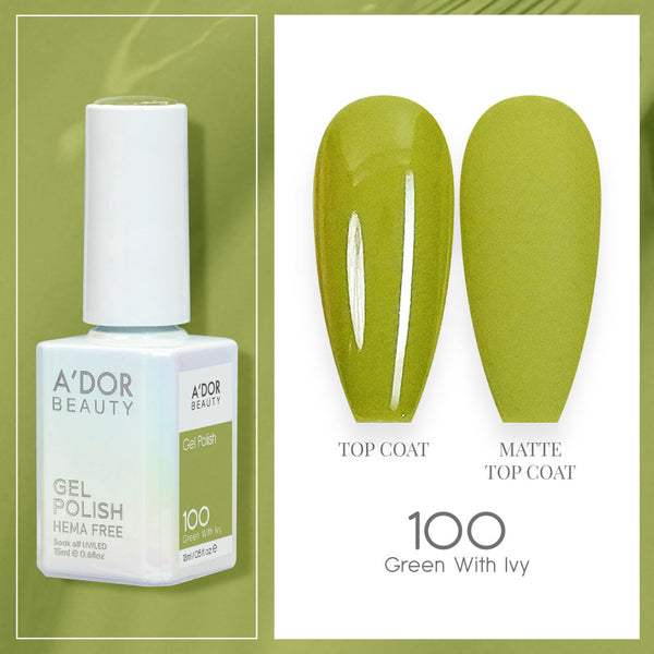 A'DOR HEMA-Free Gel Polish - 100 - Green With Ivy - 0.6 oz