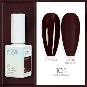 A'DOR HEMA-Free Gel Polish - 101 - Dusky Dahlia - 0.6 oz
