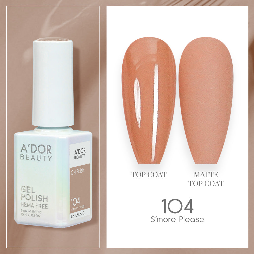 A'DOR HEMA-Free Gel Polish - 104 - S'more Please - 0.6 oz