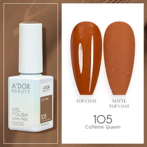 A'DOR HEMA-Free Gel Polish - 105 - Caffeine Queen - 0.6 oz