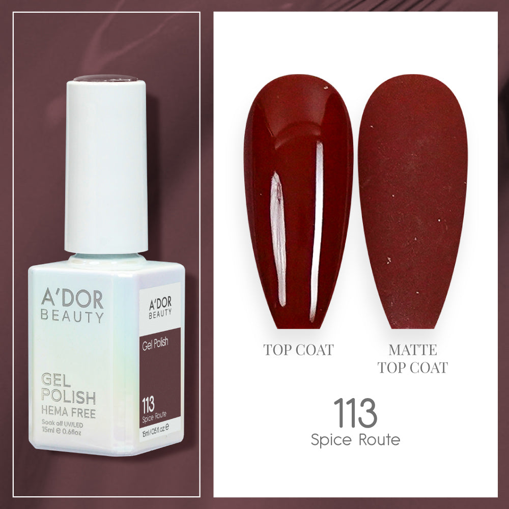 A'DOR HEMA-Free Gel Polish - 113 - Spice Route - 0.6 oz