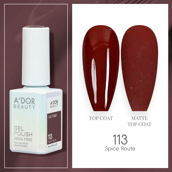 A'DOR HEMA-Free Gel Polish - 113 - Spice Route - 0.6 oz