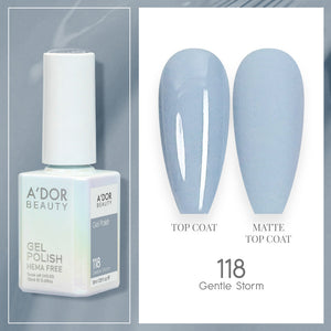 A'DOR HEMA-Free Gel Polish - 118 - Gentle Storm - 0.6 oz