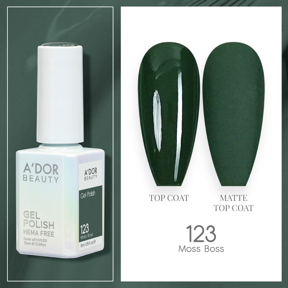 A'DOR HEMA-Free Gel Polish - 123 - Moss Boss - 0.6 oz