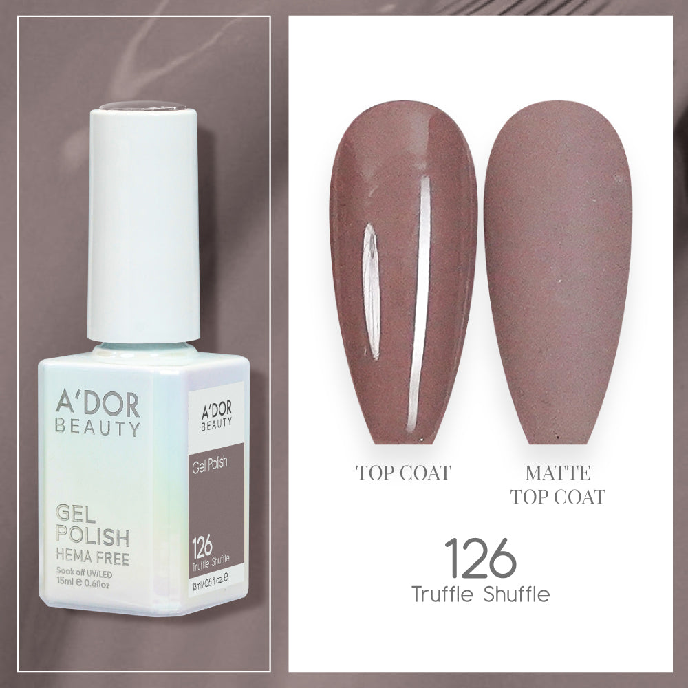 A'DOR HEMA-Free Gel Polish - 126 - Truffle Shuffle - 0.6 oz
