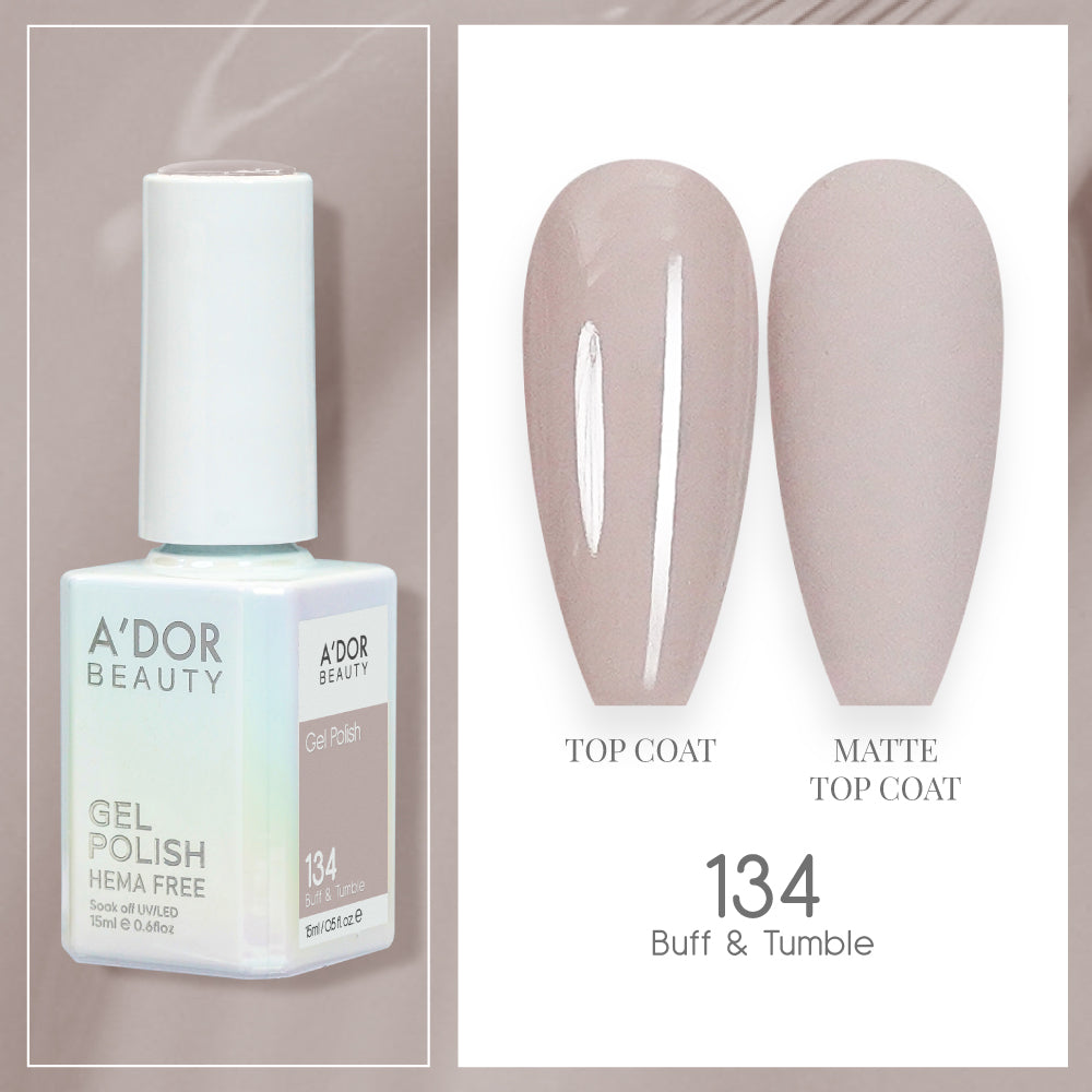 A'DOR HEMA-Free Gel Polish - 134 - Buff &. Tumble - 0.6 oz