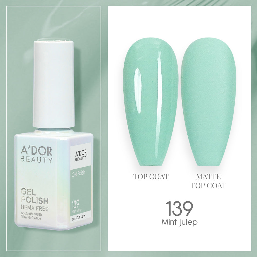 A'DOR HEMA-Free Gel Polish - 139 - Mint Julep - 0.6 oz