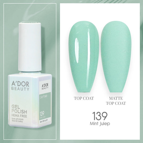 A'DOR HEMA-Free Gel Polish - 139 - Mint Julep - 0.6 oz