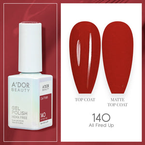 A'DOR HEMA-Free Gel Polish - 140 - All Fired Up - 0.6 oz
