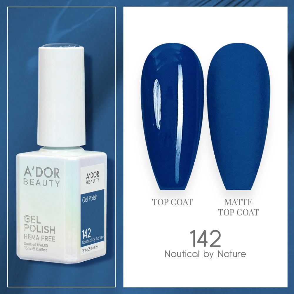 A'DOR HEMA-Free Gel Polish - 142 - Nautical by Nature - 0.6 oz