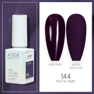 A'DOR HEMA-Free Gel Polish - 144 - Plum By Night - 0.6 oz